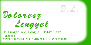 doloresz lengyel business card